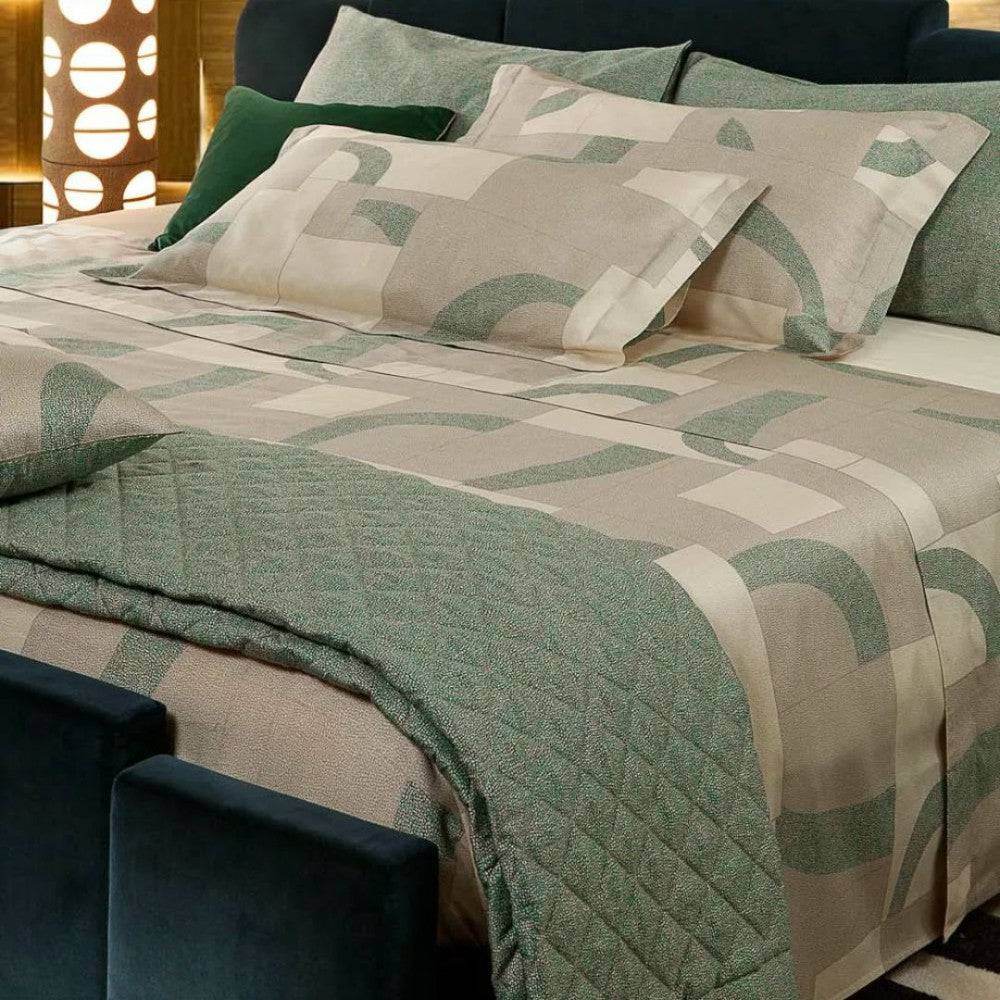 Quilt Stampato Biancheria Domino quilt Borbonese - evabiancheria