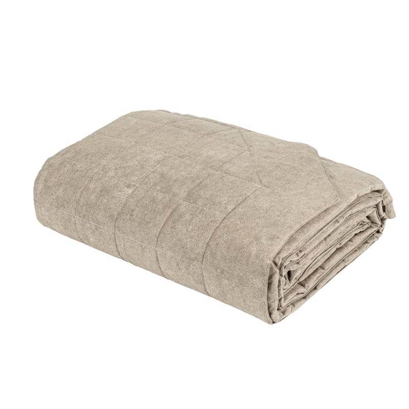 Quilt Tinta Unita Biancheria Galuchat Quilt Fazzini - evabiancheria