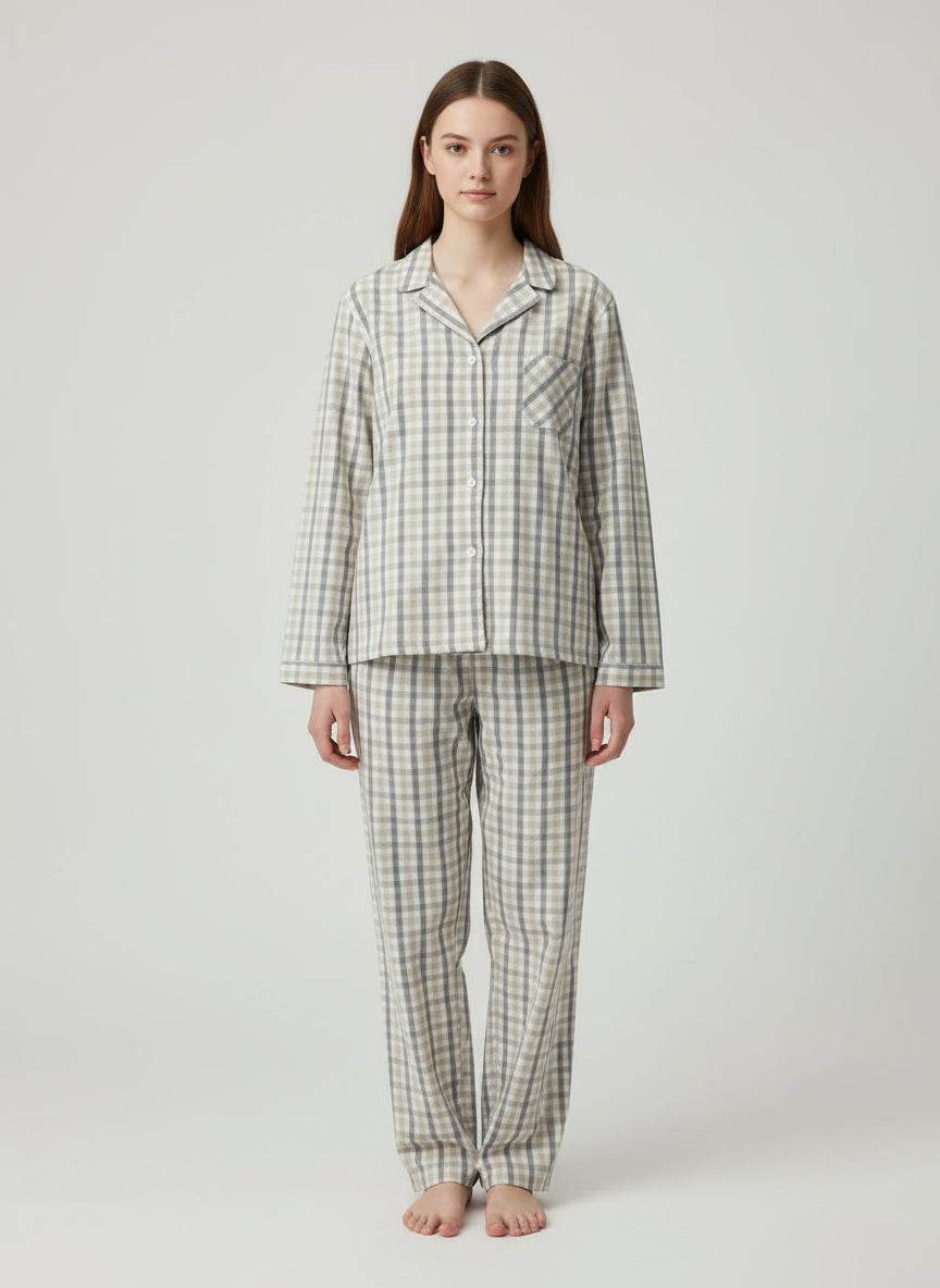 Pigiama Aperto Donna Afrodite dis1 Crispo - evabiancheria