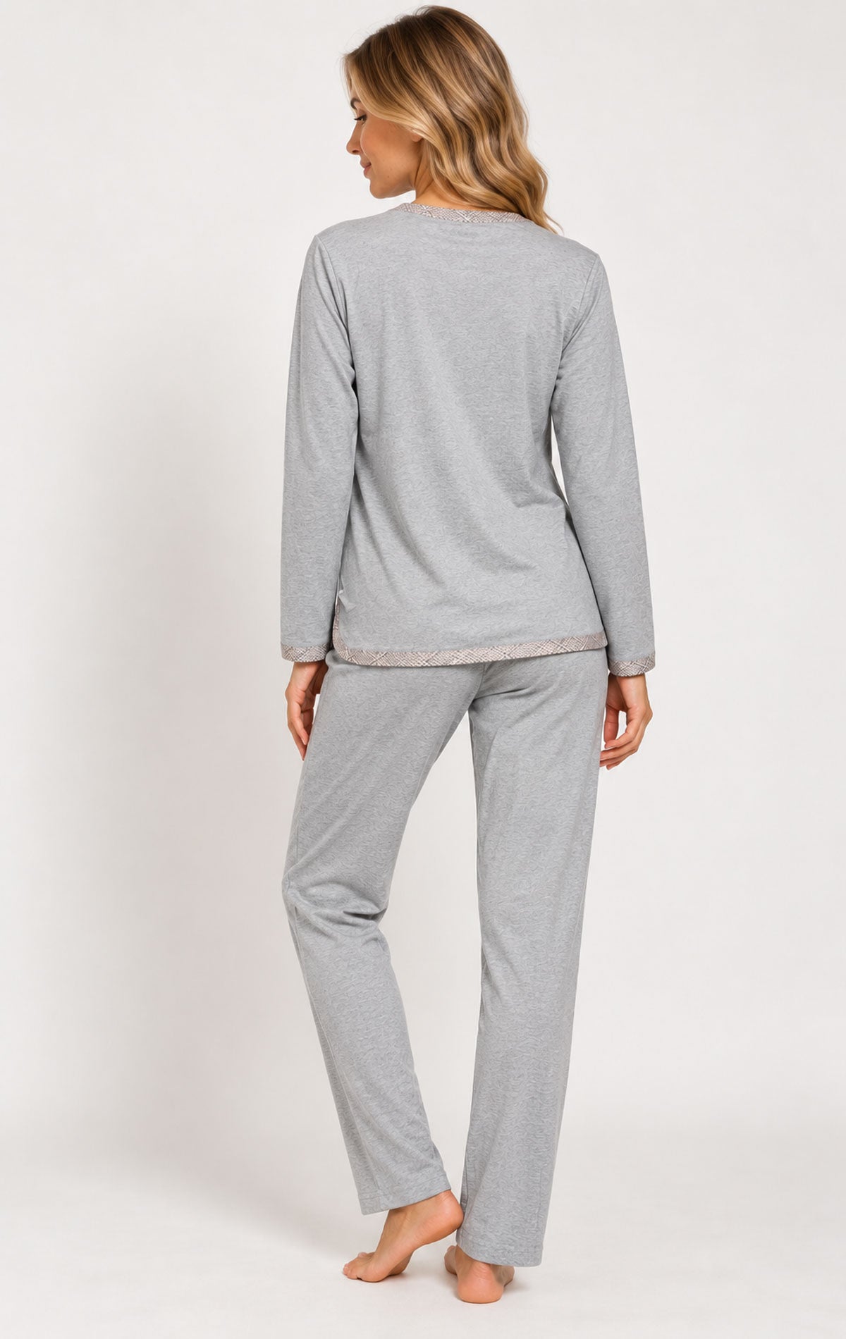 Pigiama Serafino Donna EI2724 Fida