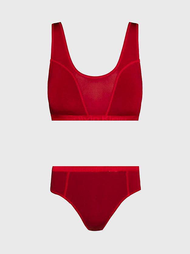 Reggiseno Bralette + Brasiliano Donna QF7493E Calvin Klein - evabiancheria