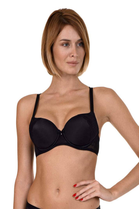 Reggiseno Coppa preformata Donna EVELYN 20228/9 nero Lisca evabiancheria