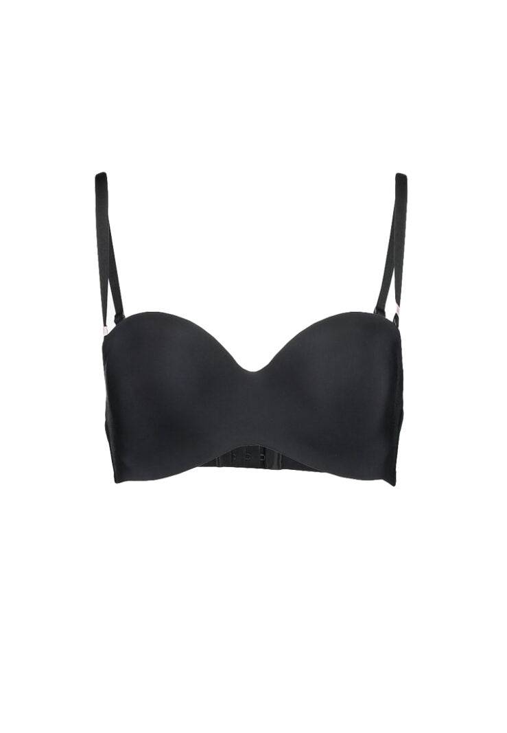 Reggiseno Fascia Preformata Donna ABSOLUTE INVISIBLE 2925 nero Chantelle evabiancheria