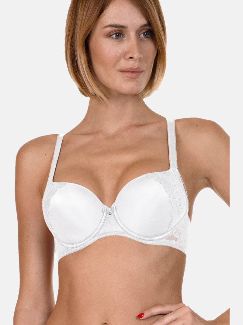 Reggiseno Foderato con ferretto Donna EVELYN 20228/9 bianco Lisca evabiancheria