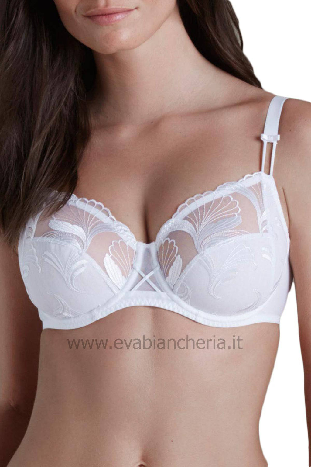 Reggiseno Sfoderato con ferretto Donna 13E320 bianco Simone Perele evabiancheria