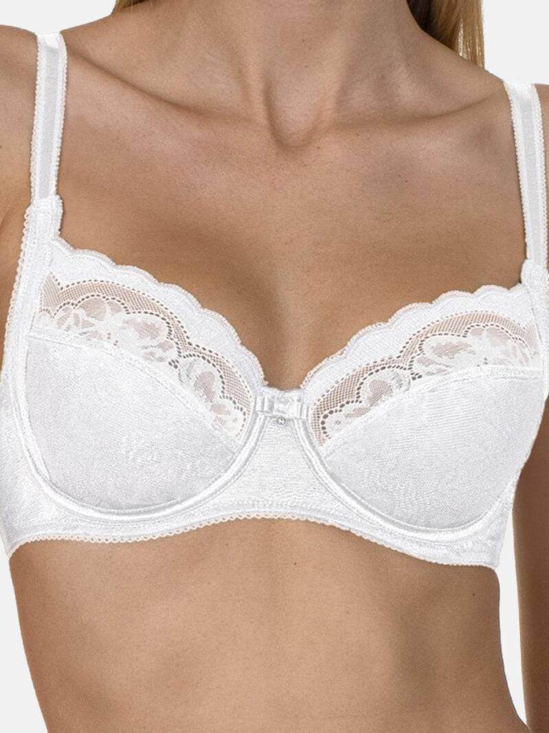 Reggiseno Sfoderato con ferretto Donna EVELYN 20226 bianco Lisca - evabiancheria