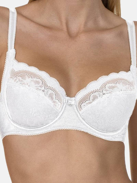 Reggiseno Sfoderato con ferretto Donna EVELYN 20226 bianco Lisca evabiancheria