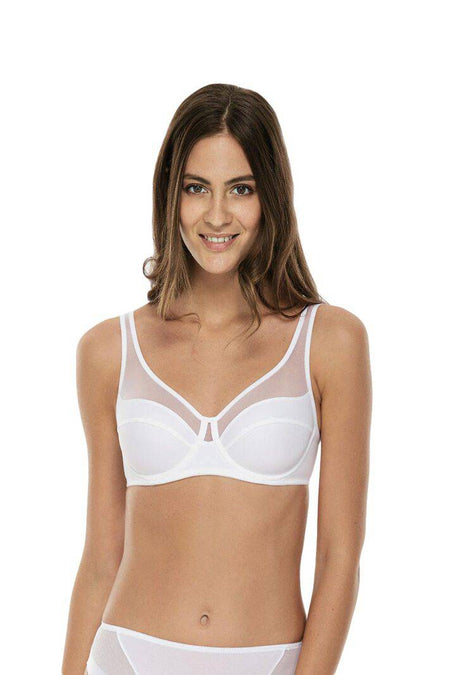 Reggiseno Sfoderato con ferretto Donna GENEROUS L4262 bianco Lovable evabiancheria