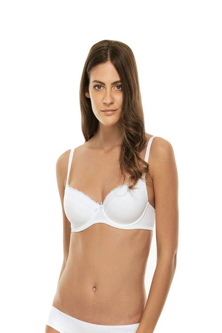 Reggiseno Sfoderato con ferretto Donna L4142 bianco Lovable evabiancheria