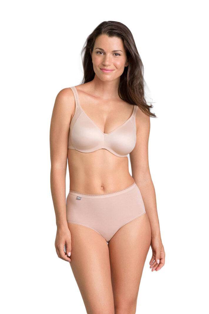 Reggiseno Sfoderato con ferretto Donna P01P4 Nudo/NERO Playtex - evabiancheria