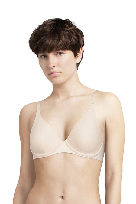 Reggiseno Sfoderato con ferretto Donna PRIME C12B60 beige Chantelle evabiancheria