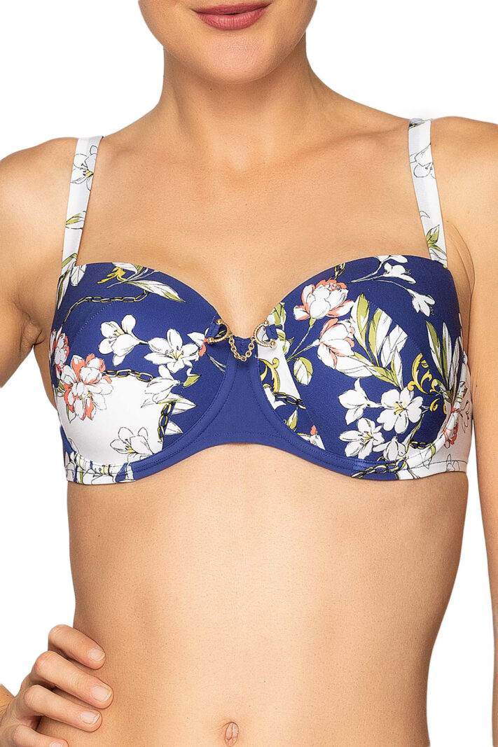 Reggiseno bikini Fascia Preformata Donna FOULARD RIVIERA ABA4033 Lise Charmel - evabiancheria