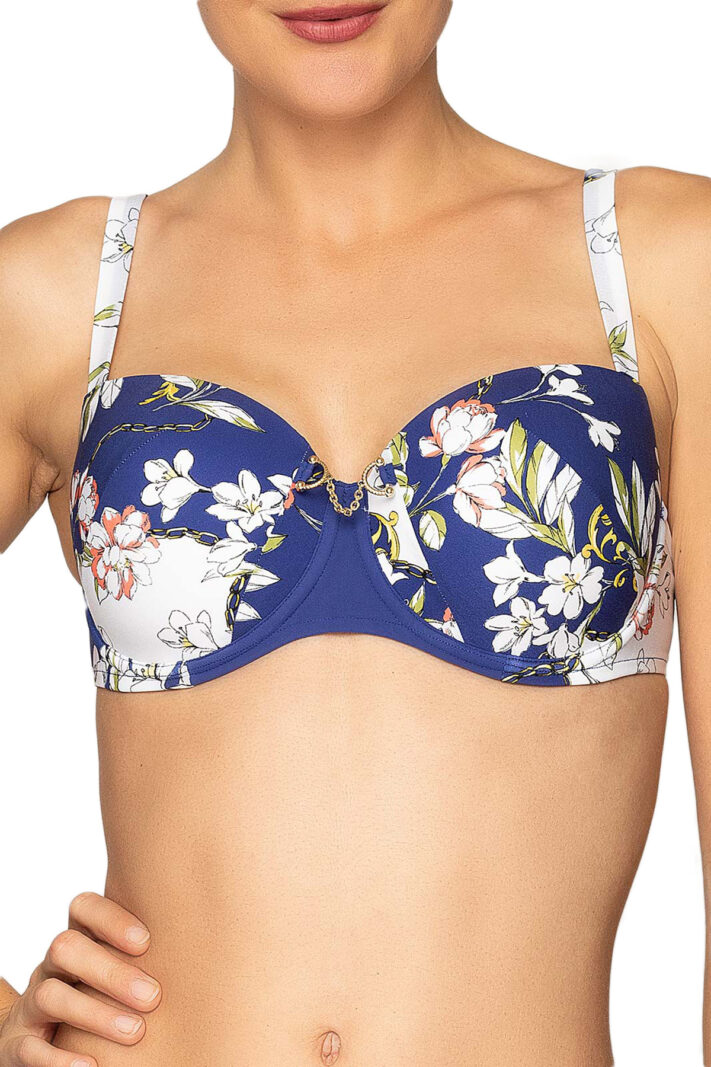 Reggiseno bikini Fascia Preformata Donna FOULARD RIVIERA ABA4033 Lise Charmel evabiancheria