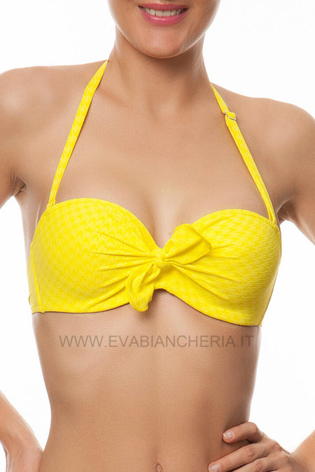 Reggiseno bikini Fascia Preformata Donna LA DESIGN PLAGE FBA7108 ANTIGEL evabiancheria