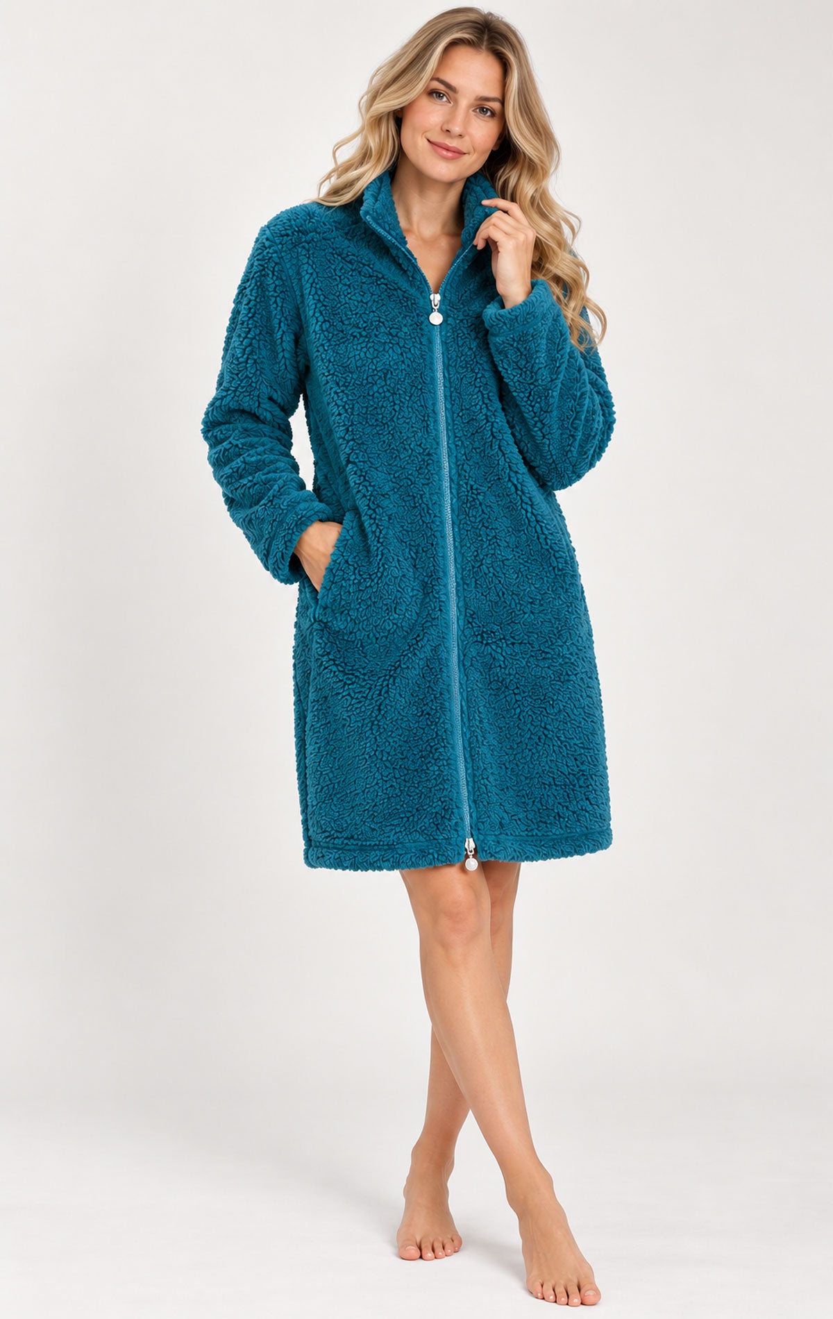 Vestaglia con zip Donna SY71 Verdissima