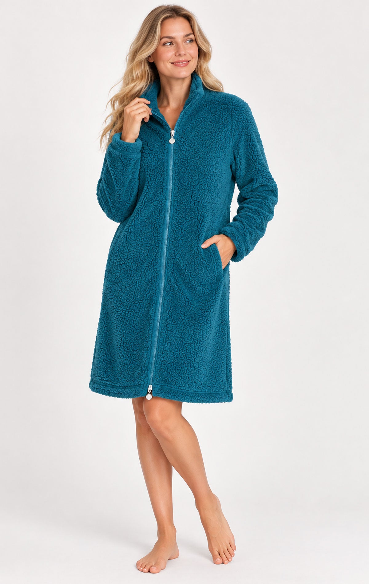 Vestaglia con zip Donna SY71 Verdissima