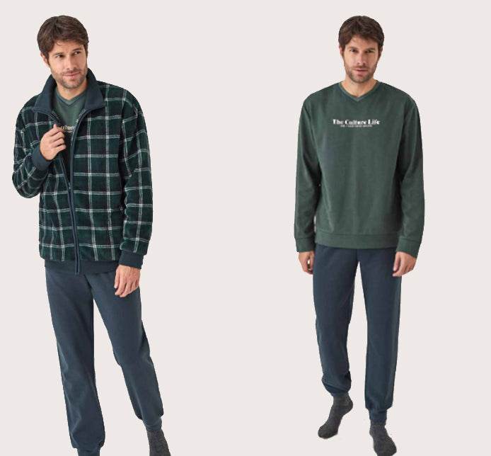 Completo pigiama Pigiama +Giacca Uomo H34673 Promise - evabiancheria