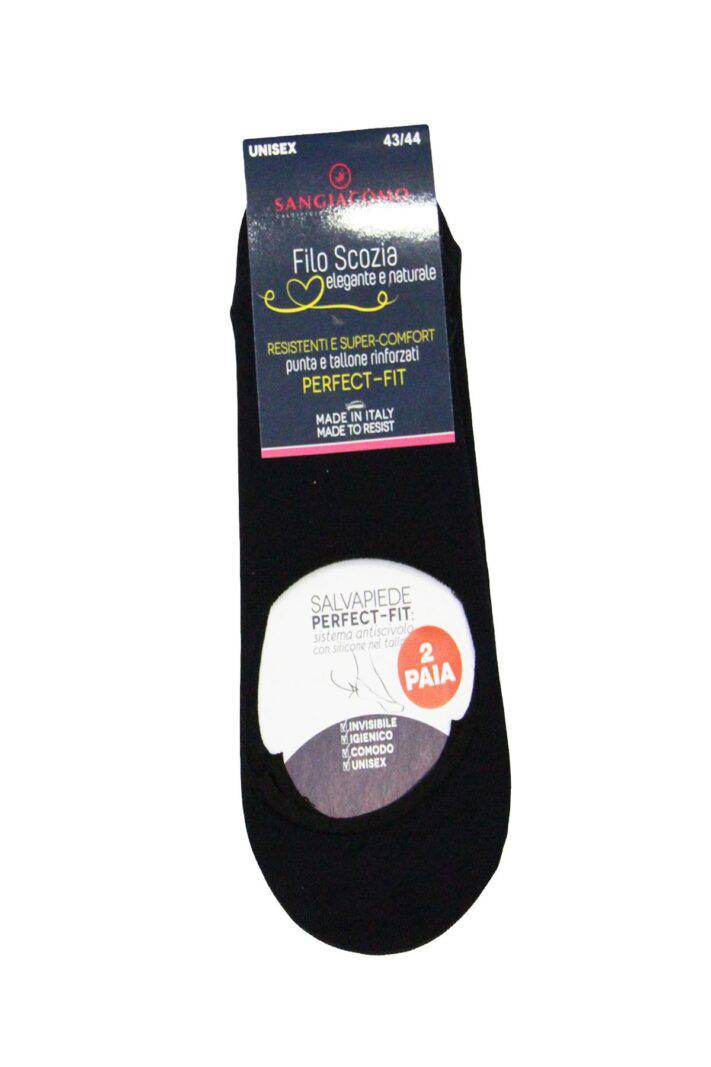 Salvapiedi Bi-pack Uomo UNISEX nero San Giacomo - evabiancheria