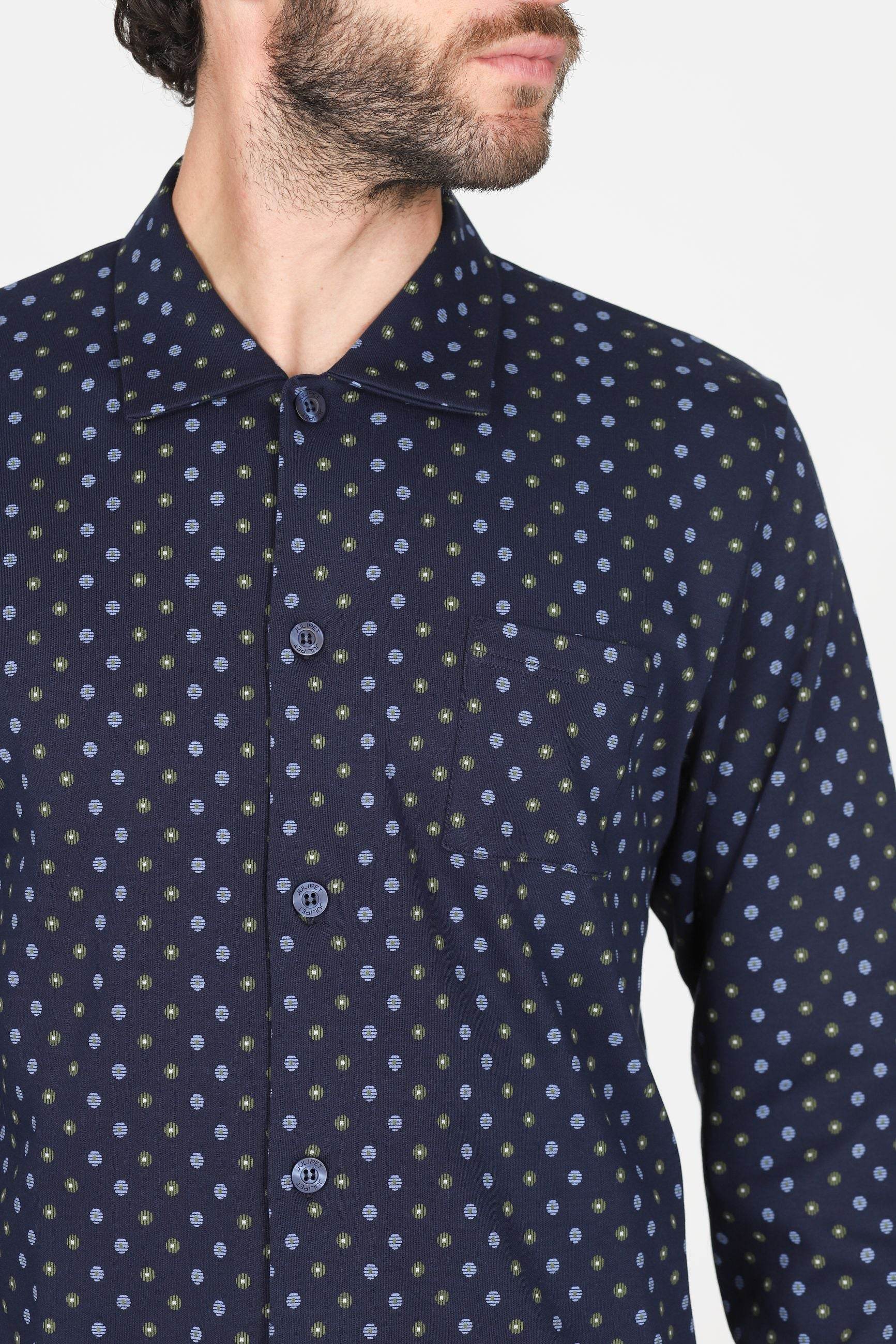 Pigiama Serafino Uomo Nettuno JAL395 Julipet - evabiancheria