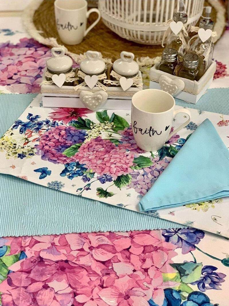 Set americano Stampato Biancheria ALASSIO SET AMERICANO Lovely Shabby - evabiancheria