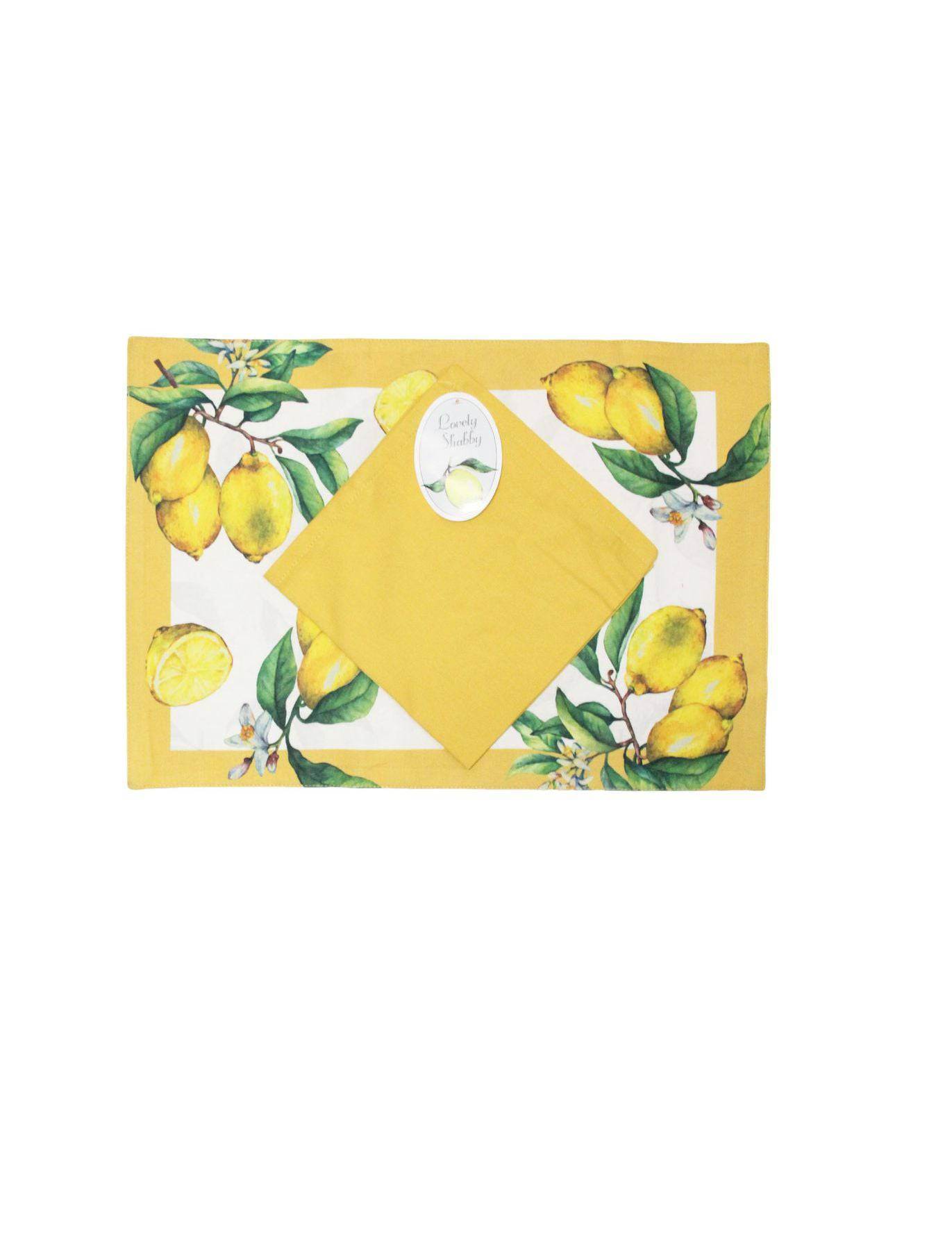 Set americano Stampato Biancheria SORRENTO SET AMERICANO Lovely Shabby - evabiancheria