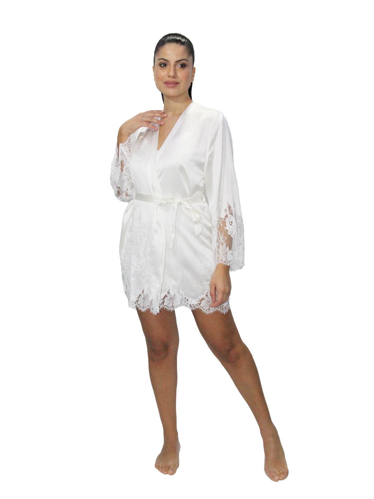 Kimono corto Donna 3VIC2001 Marjolaine - evabiancheria