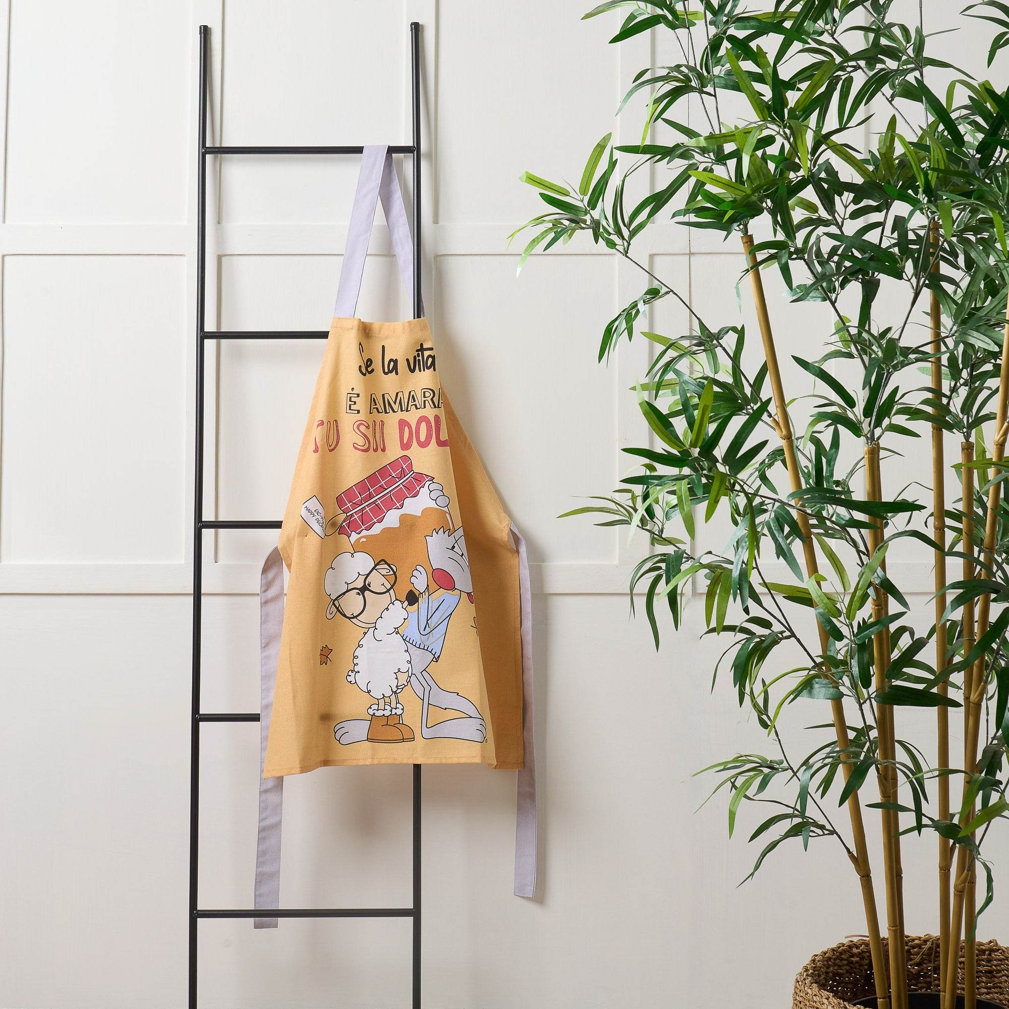 Grembiule Stampato Biancheria Grembiule HP Dolce Happy People - evabiancheria