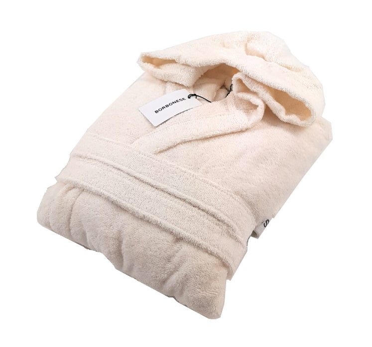 Accappatoio con cappuccio Biancheria Lounge Acc Borbonese