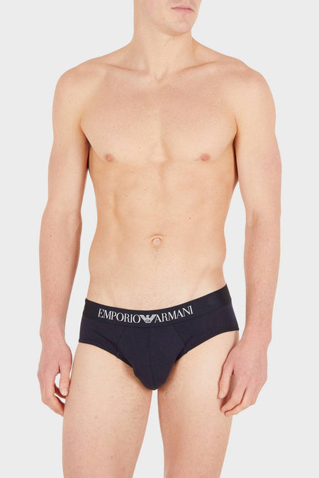 Slip Bi-pack Uomo 3F504 111733 Emporio Armani evabiancheria