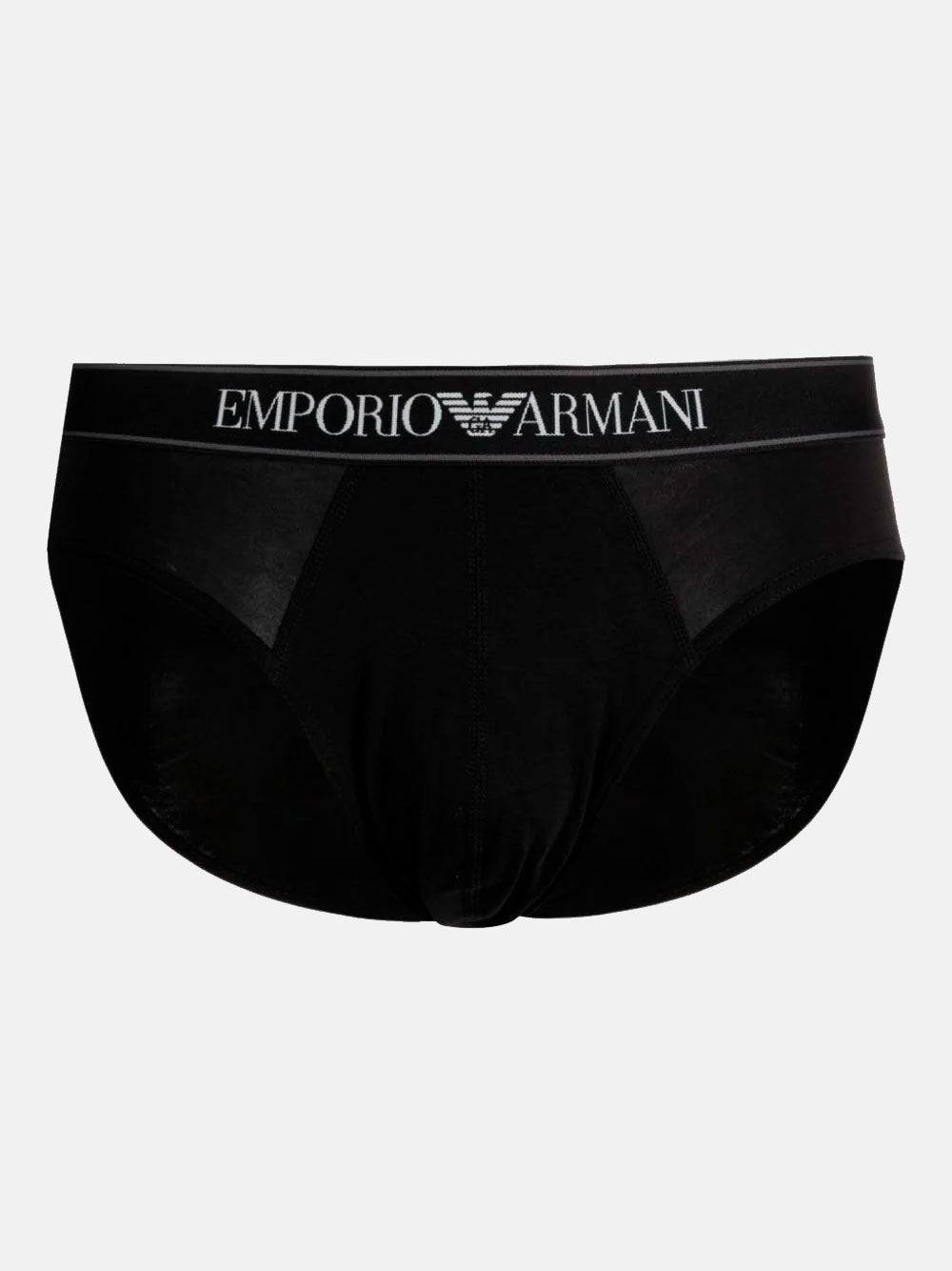 Slip Bi-pack Uomo 3F542 111733 Emporio Armani evabiancheria