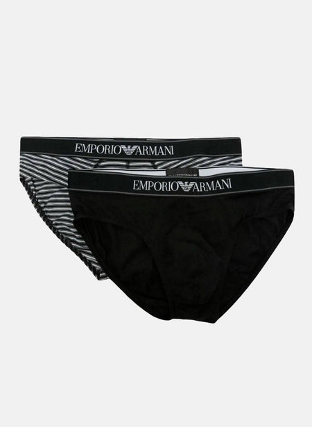 Slip Bi-pack Uomo 3F542 111733 Emporio Armani evabiancheria