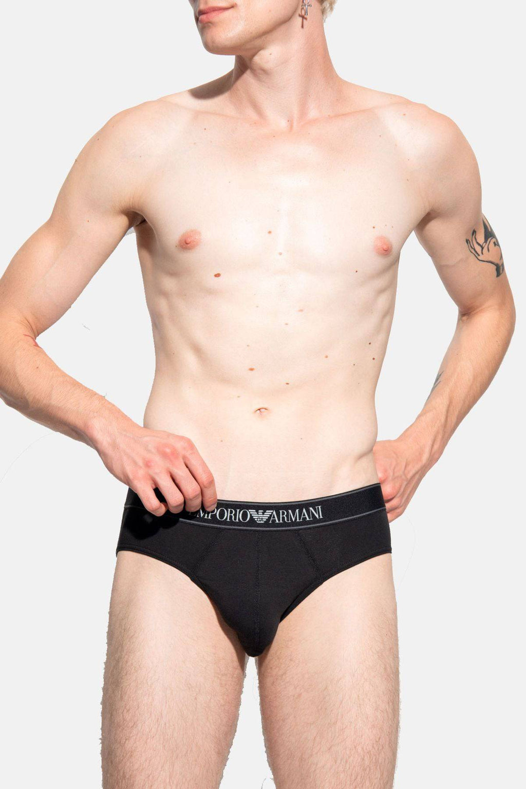 Slip Bi-pack Uomo 3F542 111733 Emporio Armani evabiancheria