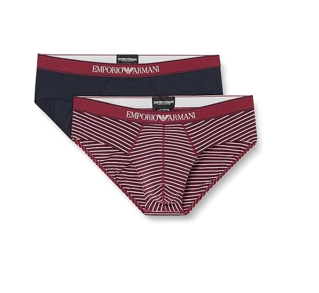 Slip Bi-pack Uomo 3F542 111733 Emporio Armani evabiancheria