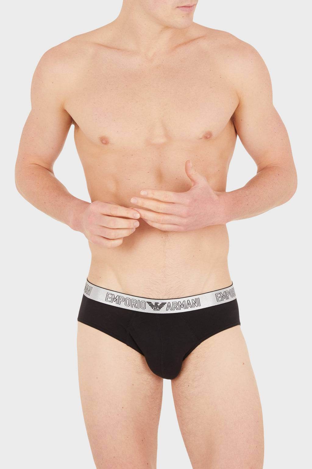 Slip Bi-pack Uomo 3F598 111733 Emporio Armani - evabiancheria