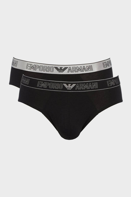 Slip Bi-pack Uomo 3F598 111733 Emporio Armani evabiancheria