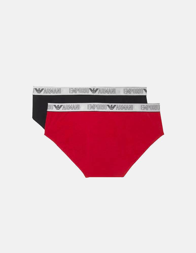 Slip Bi-pack Uomo 3F598 111733 Emporio Armani - evabiancheria