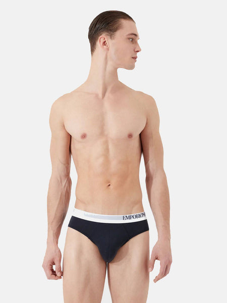 Slip Tripack Uomo 3R728 111734 Emporio Armani evabiancheria