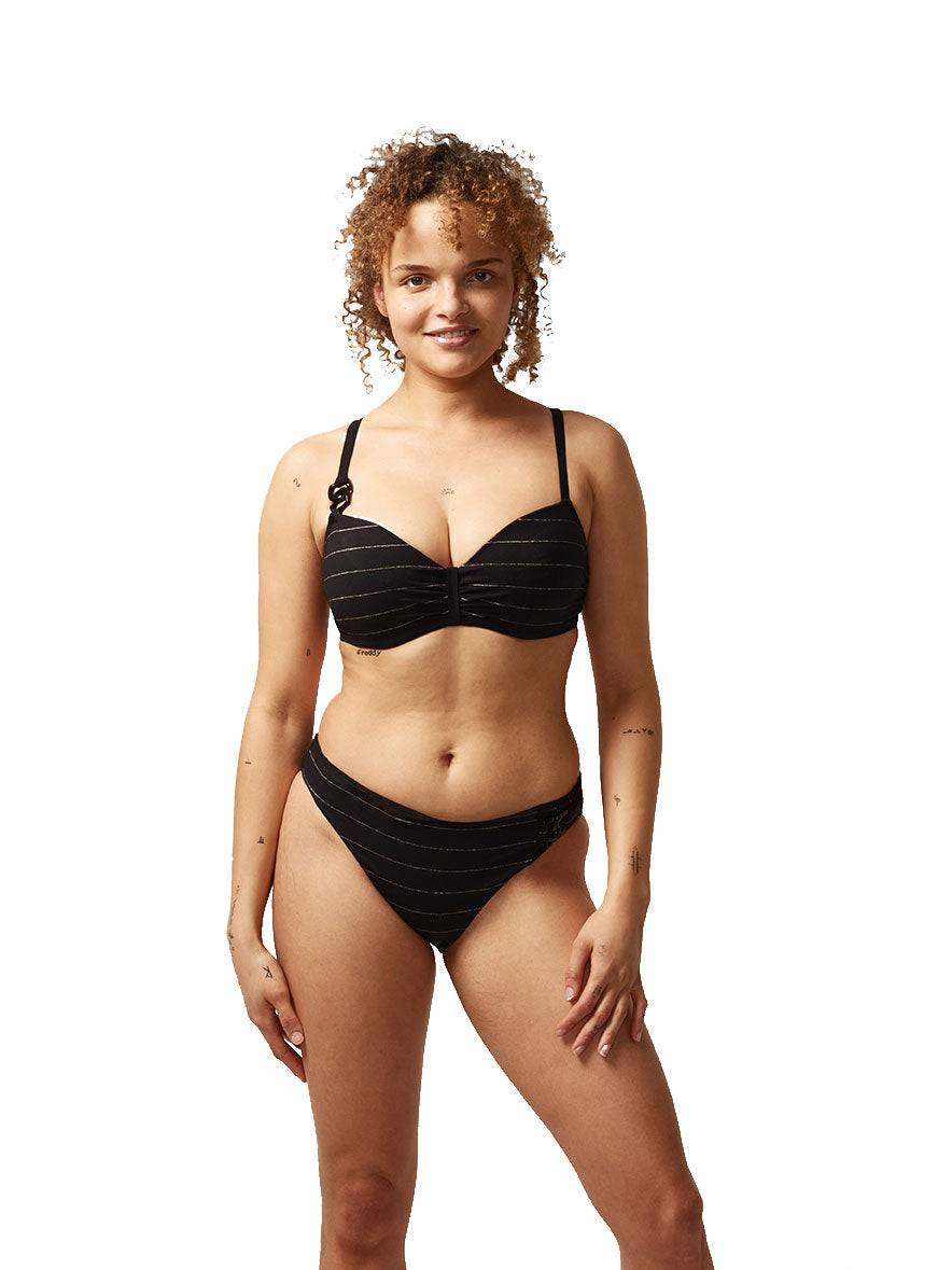 Slip bikini sgambato Donna BLACK SUNNY C17J30 Chantelle evabiancheria