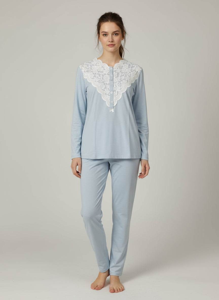 Pigiama Serafino Donna DL0100 A25 Liu Jo Home - evabiancheria