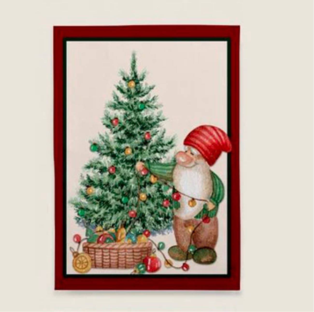 Strofinaccio stampato natalizio Biancheria Holiday Strof Maestri Cotonieri evabiancheria