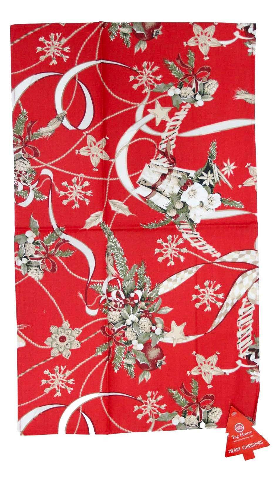 Strofinaccio stampato natalizio Unisex MELOGRANO STROFINACCIO Tag House - evabiancheria