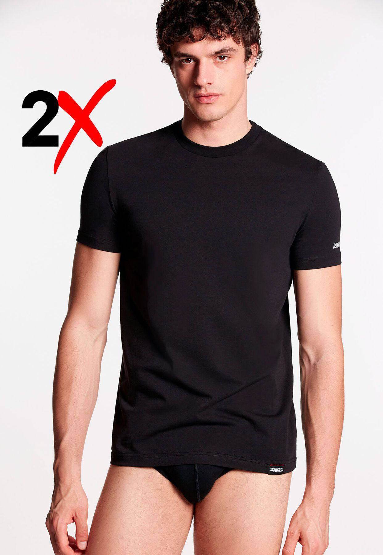 T-shirt Bi-pack Uomo D9X41519 Dsquared2 - evabiancheria