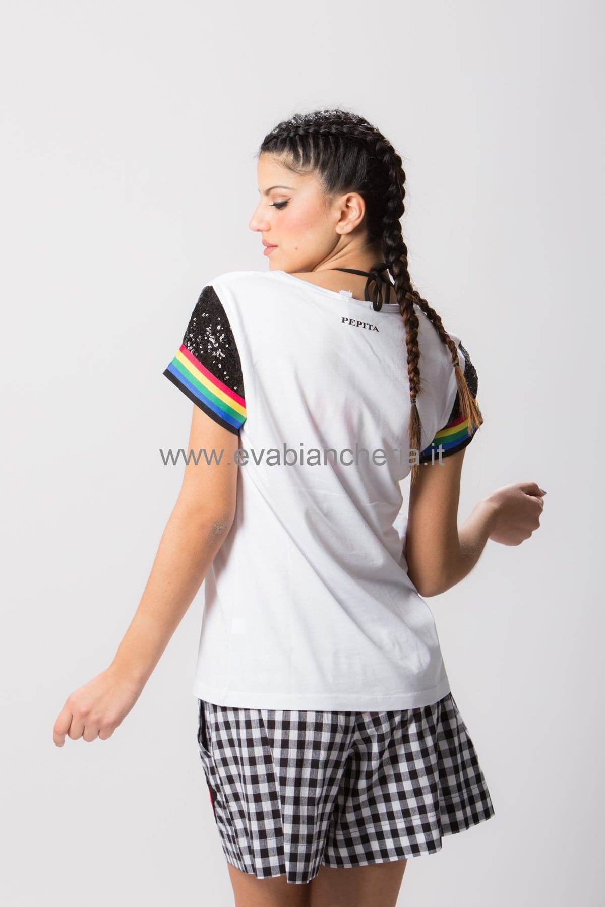 T-shirt Manica corta Donna WONDER WOMAN 9880 Pepita - evabiancheria