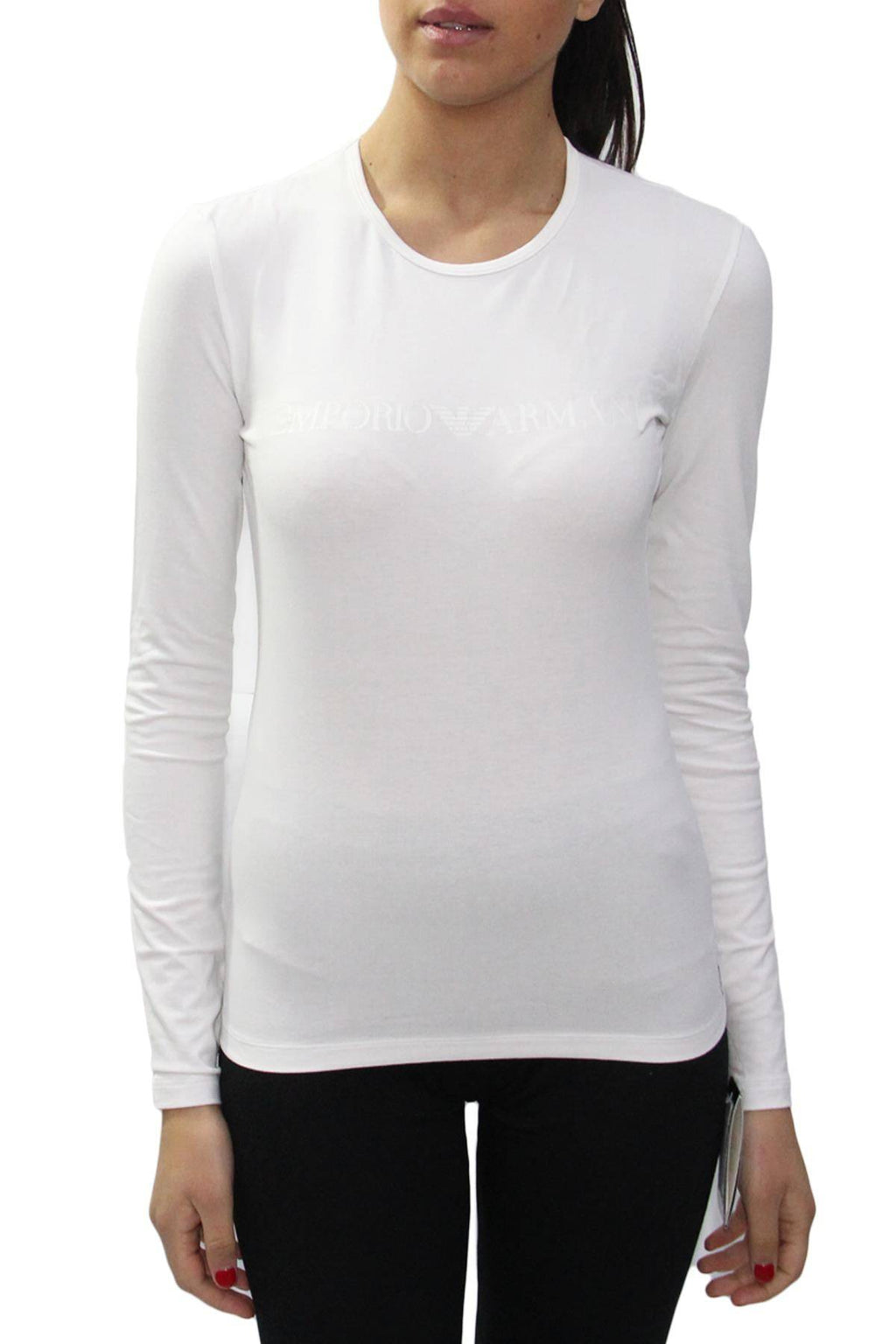 T-shirt Manica lunga Donna CC701 161401 Emporio Armani evabiancheria