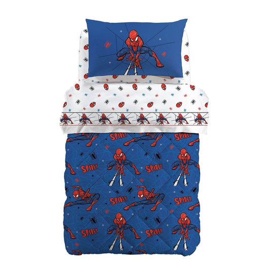 Trapunta Stampato Biancheria Spiderman Spidey trap Caleffi - evabiancheria
