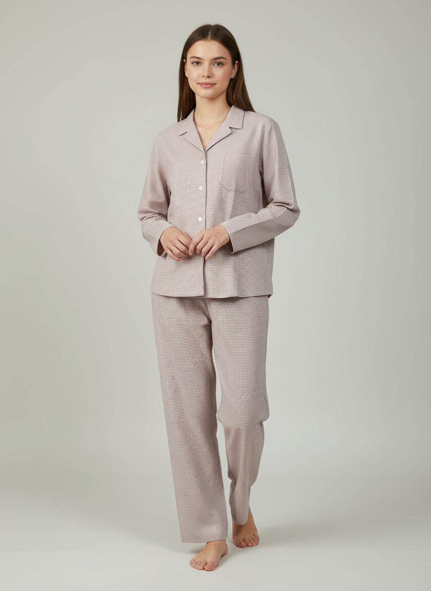 Pigiama Aperto Donna Afrodite dis2 Crispo - evabiancheria