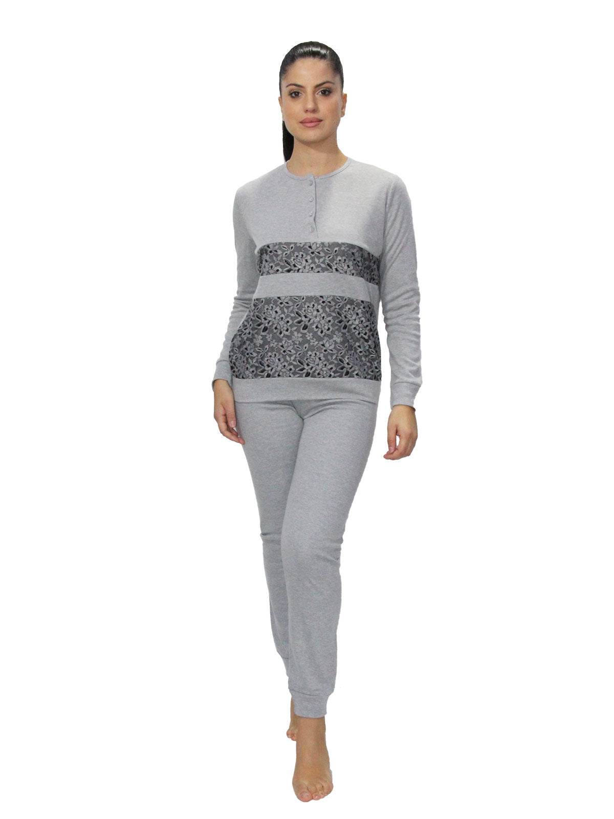 Pigiama Serafino Donna Roxana 3 Julie - evabiancheria