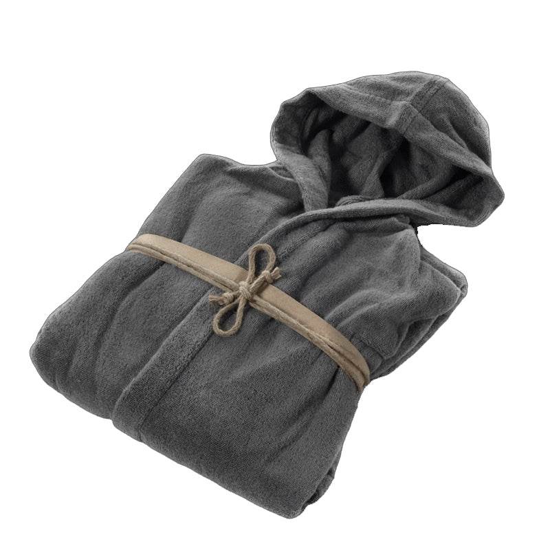 Accappatoio con cappuccio Biancheria Coccola Acc Fazzini - evabiancheria
