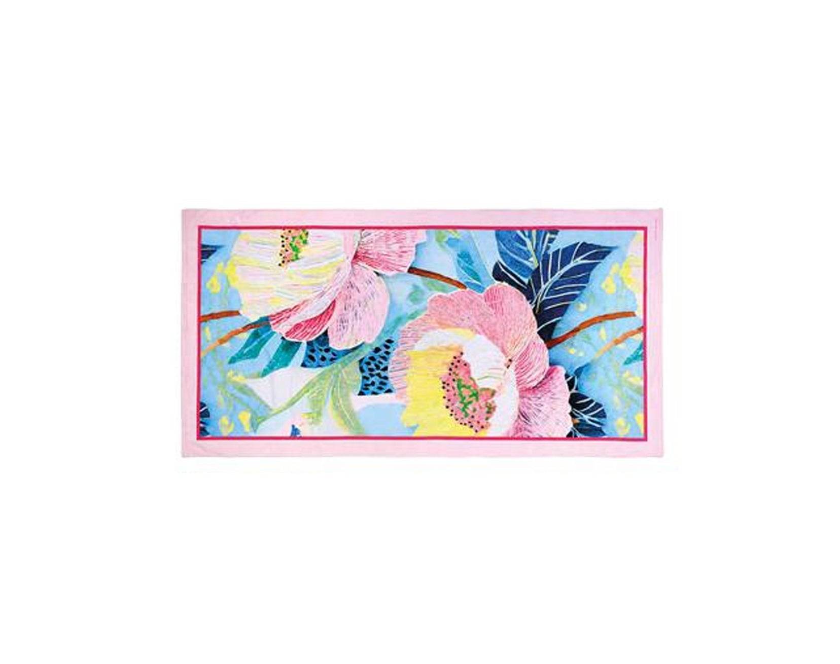 Telo Mare Stampato Donna 6565 Peony Emanuela Biffoli - evabiancheria