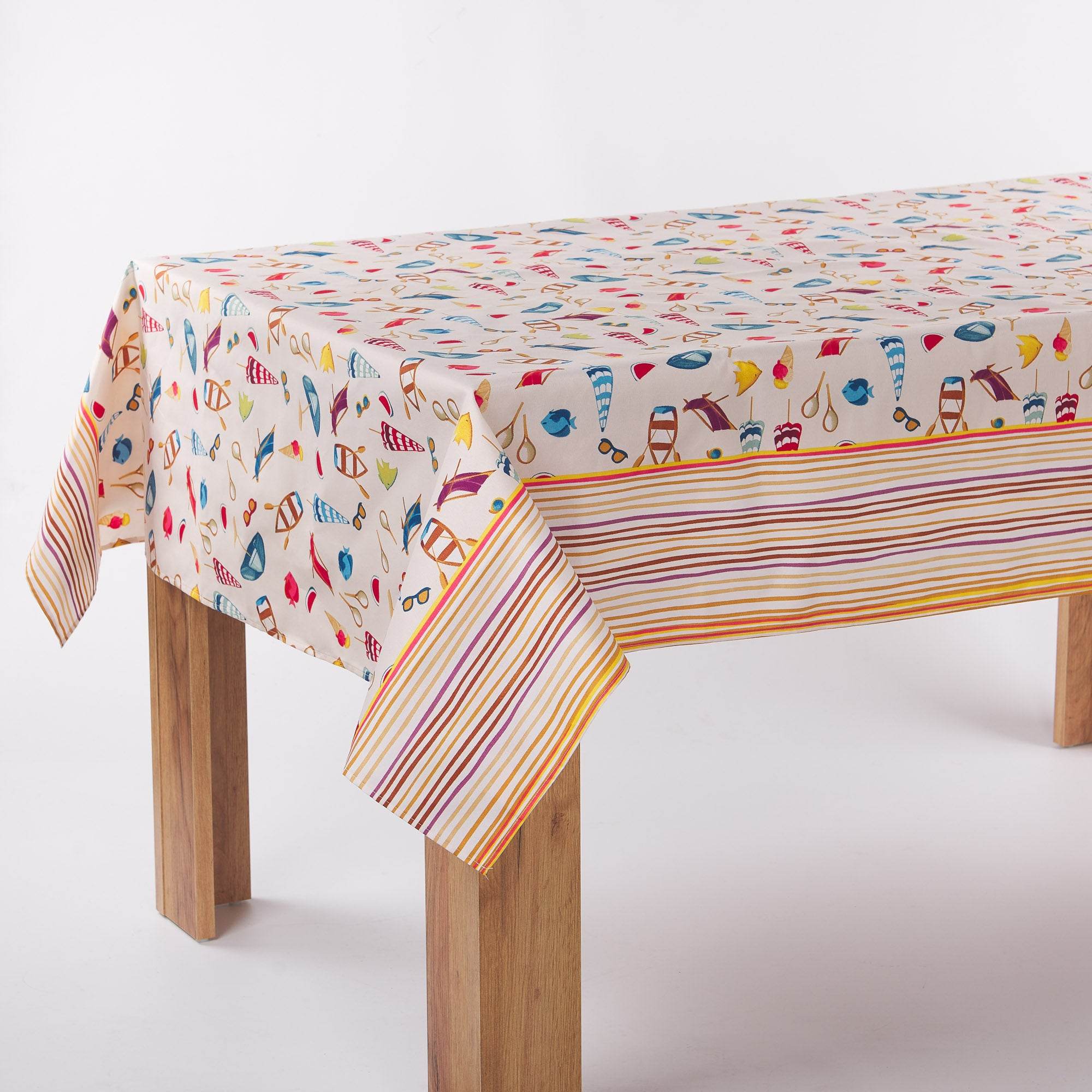 Tovaglia Stampato Biancheria Beach Tov Mae - evabiancheria